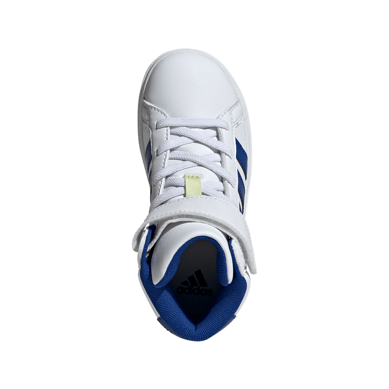 Tenis-adidas-para-niño-Grand-Court-Mid-K-para-moda-color-blanco.-Capellada