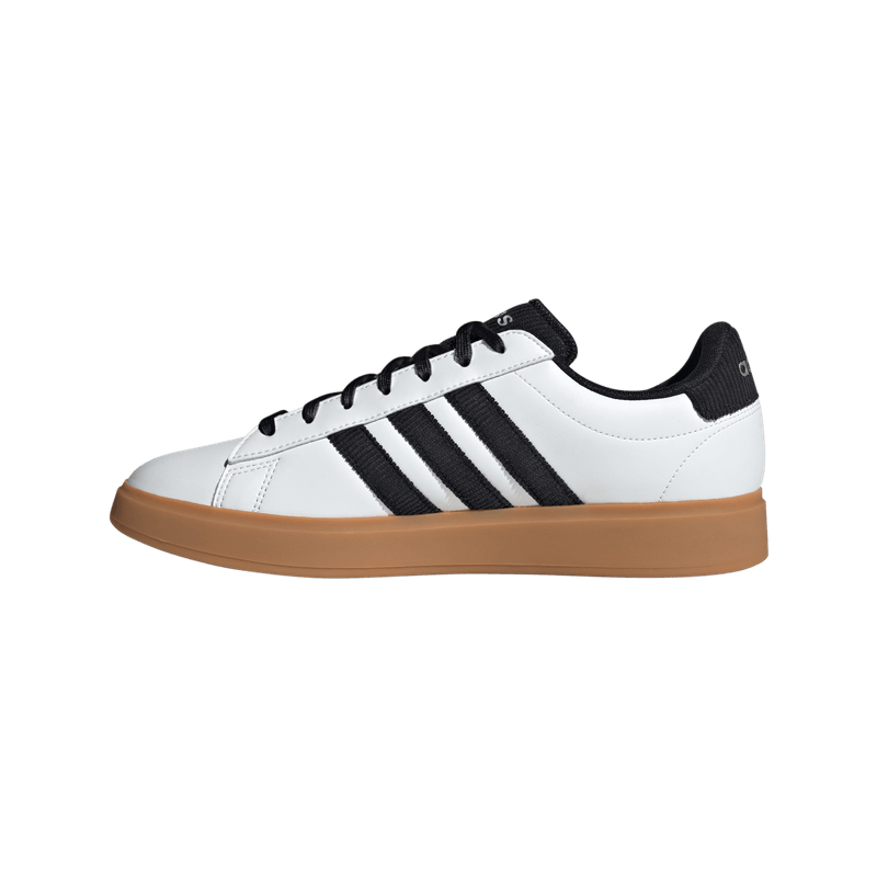 Tenis-adidas-para-hombre-Grand-Court-2.0-para-moda-color-blanco.-Lateral-Interna-Izquierda