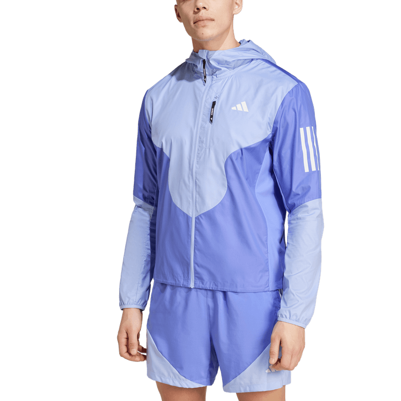 Chaqueta-adidas-para-hombre-Otr-B-Cb-Jkt-para-correr-color-azul.-Zoom-Frontal-Sobre-Modelo