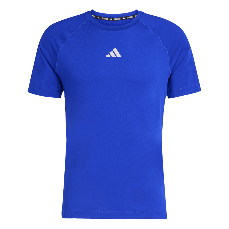 Camiseta-Manga-Corta-adidas-para-hombre-Gym--Tee-para-entrenamiento-color-azul.-Frente-Sin-Modelo