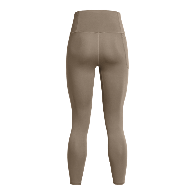 Licra-under-armour-para-mujer-Motion-Ankle-Leg-para-entrenamiento-color-cafe.-Reverso-Sin-Modelo