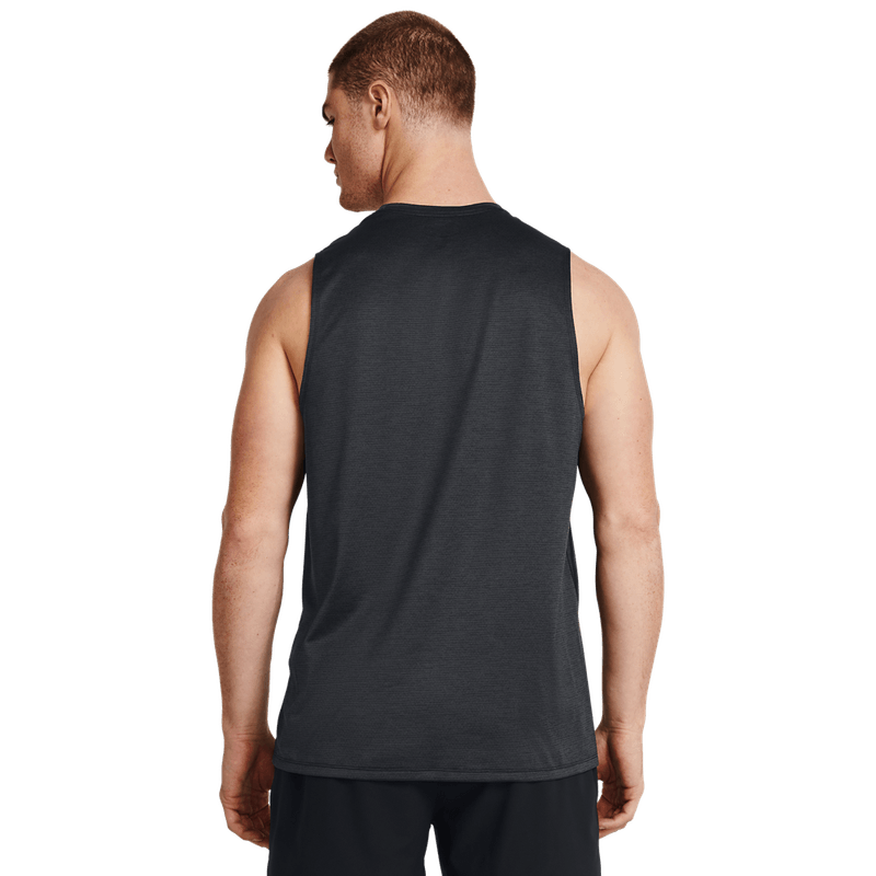 Camiseta-Manga-Sisa-under-armour-para-hombre-Ua-Tech-Vent-Tank-para-entrenamiento-color-negro.-Reverso-Sin-Modelo