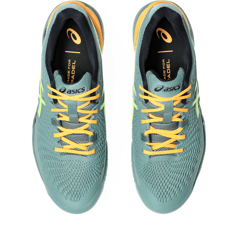 Tenis-asics-para-hombre-Gel-Resolution-9-Padel-para-indoor-color-verde.-Capellada