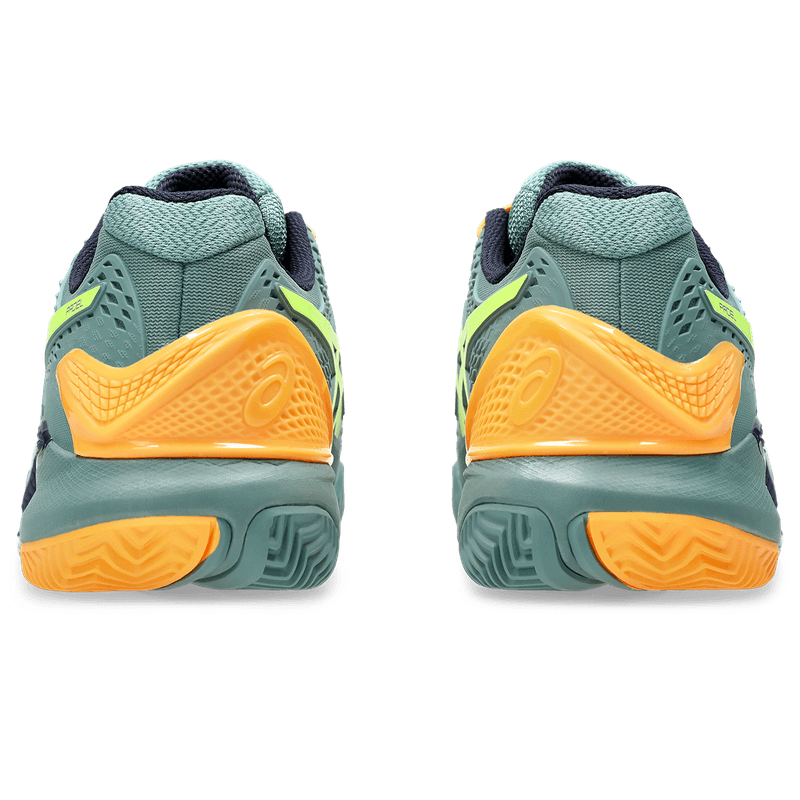 Tenis-asics-para-hombre-Gel-Resolution-9-Padel-para-indoor-color-verde.-Talon