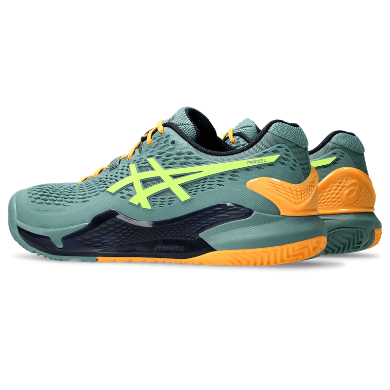 Tenis-asics-para-hombre-Gel-Resolution-9-Padel-para-indoor-color-verde.-Detalle-1