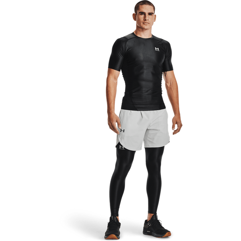 Camiseta-Manga-Corta-under-armour-para-hombre-Ua-Hg-Isochill-Comp-Ss-para-entrenamiento-color-negro.-Outfit-Completo