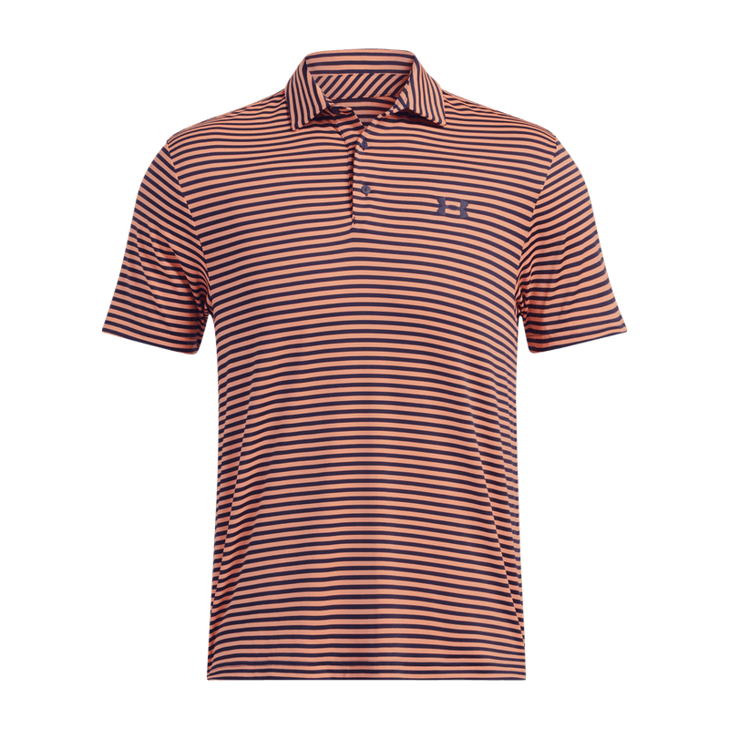 Camiseta-Manga-Corta-under-armour-para-hombre-Ua-Playoff-3.0-Stripe-Polo-para-golf-color-azul.-Frente-Sin-Modelo