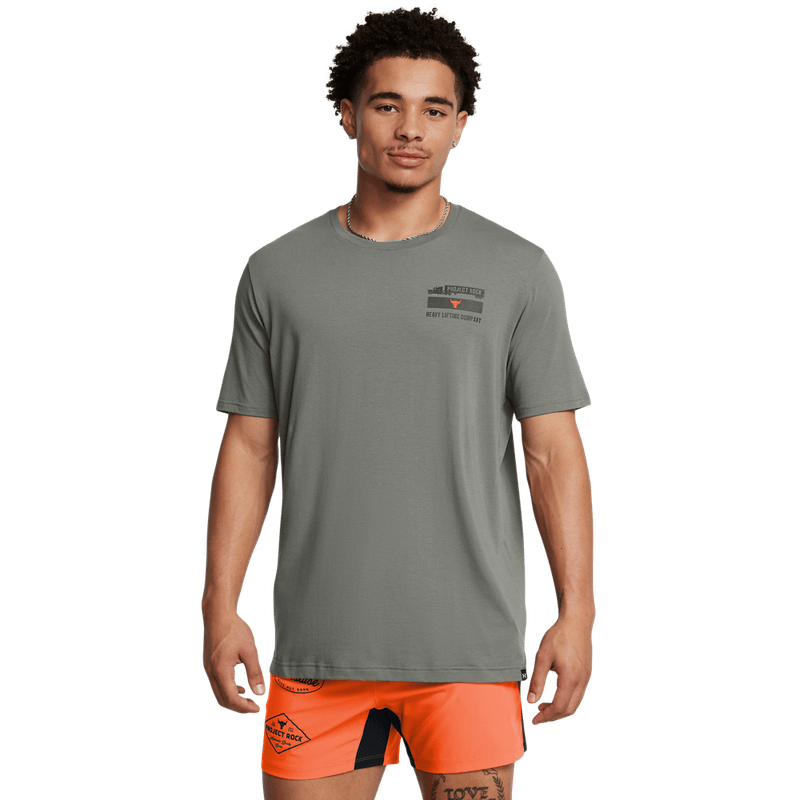 Camiseta-Manga-Corta-under-armour-para-hombre-Ua-Pjt-Rck-60-40S-Ss-4-Tools-para-entrenamiento-color-verde.-Frente-Sin-Modelo