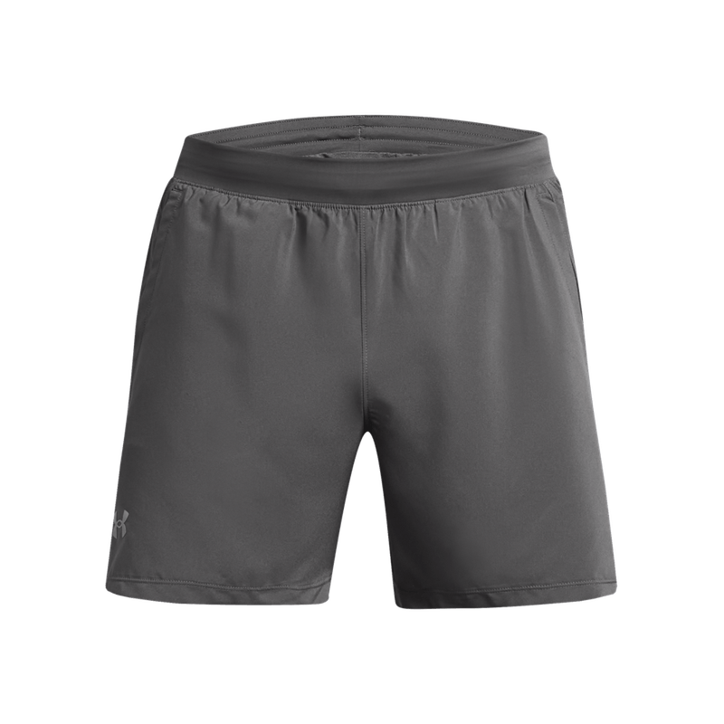 Pantaloneta-under-armour-para-hombre-Ua-Launch-5--Short-para-correr-color-gris.-Frente-Sin-Modelo