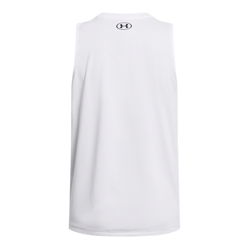 Camiseta-Manga-Sisa-under-armour-para-mujer-Tech-Tank-Solid-para-entrenamiento-color-blanco.-Reverso-Sin-Modelo