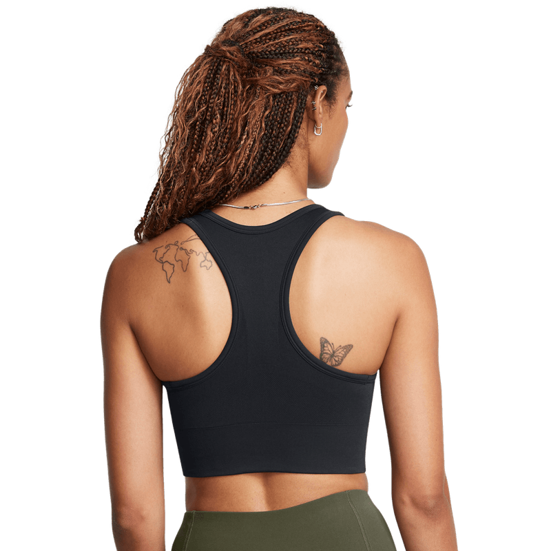 Top-under-armour-para-mujer-Vanish-Seamless-Mid-Bra-para-entrenamiento-color-negro.-Reverso-Sin-Modelo
