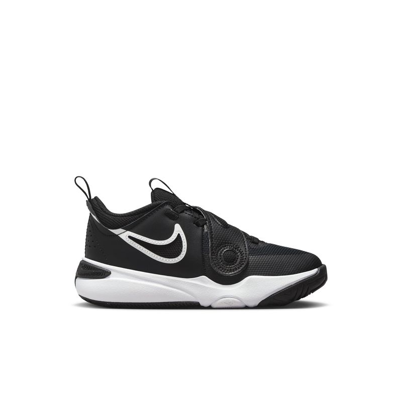 Tenis-nike-para-niño-Team-Hustle-D-11-Ps-para-moda-color-negro.-Lateral-Externa-Derecha