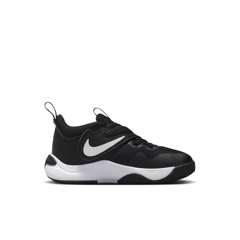 Tenis-nike-para-niño-Team-Hustle-D-11-Ps-para-moda-color-negro.-Lateral-Interna-Izquierda