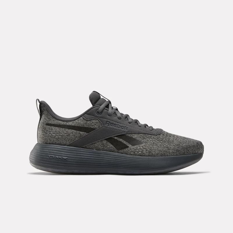 Tenis-reebok-unisex-Dmx-Comfort---para-correr-color-gris.-Lateral-Externa-Derecha