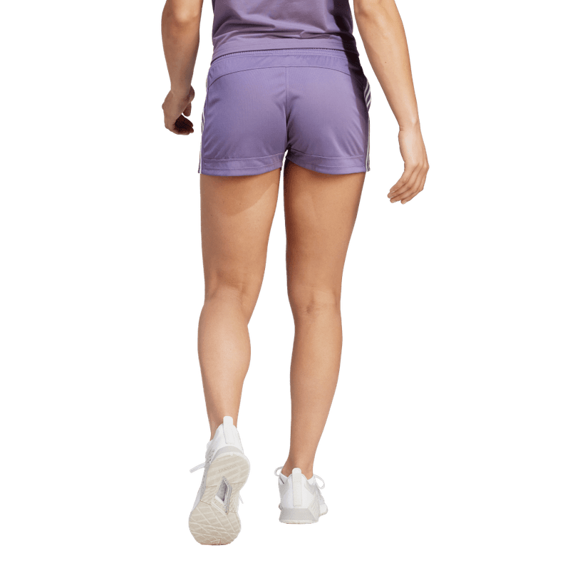 Pantaloneta-adidas-para-mujer-Pacer-3S-Knit-para-entrenamiento-color-morado.-Frente-Sin-Modelo