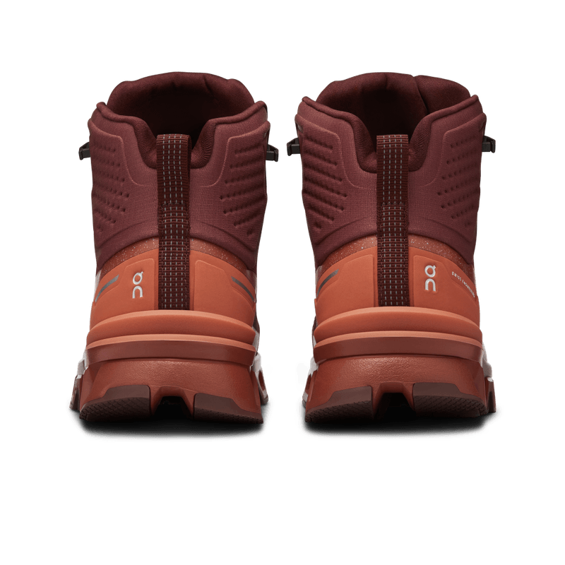 Tenis-on-para-mujer-Cloudrock-2-Waterproof-para-outdoor-color-rojo.-Talon
