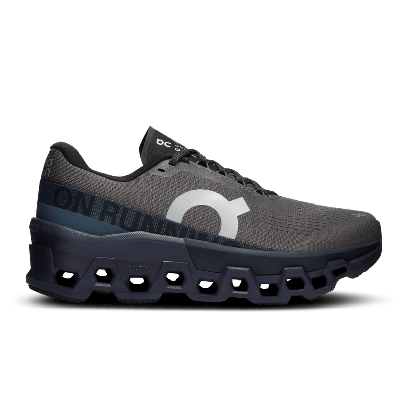 Tenis-on-para-mujer-Cloudmonster-2-para-correr-color-negro.-Lateral-Externa-Derecha