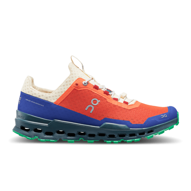 Tenis-on-para-hombre-Cloudultra-para-outdoor-color-naranja.-Lateral-Externa-Derecha