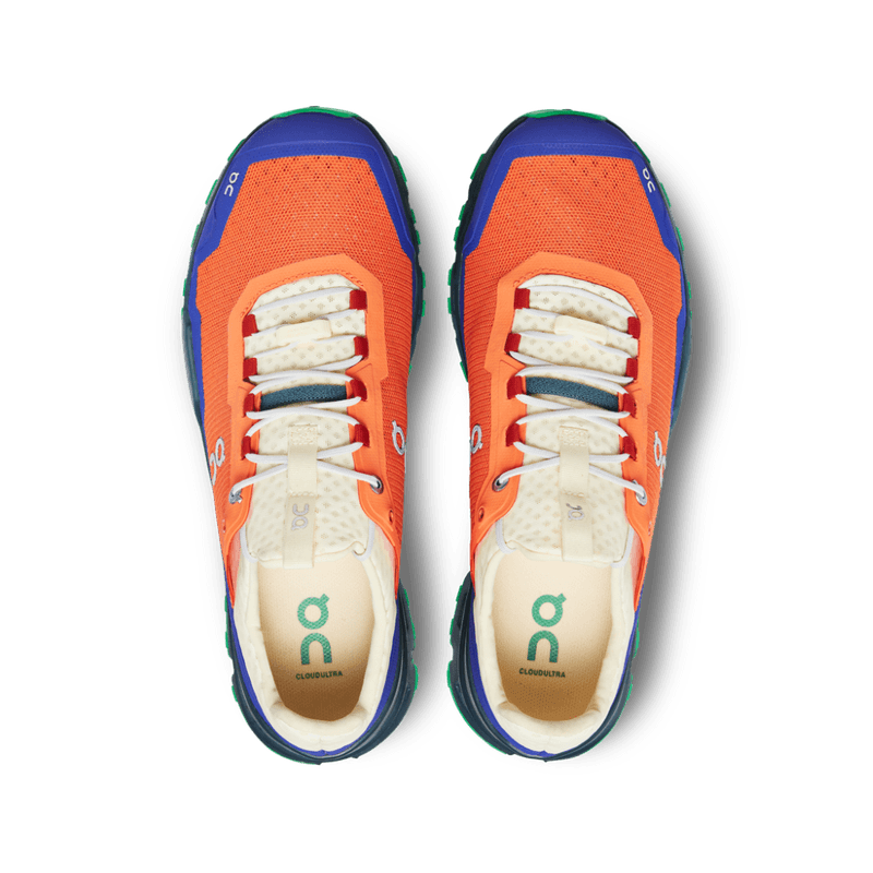 Tenis-on-para-hombre-Cloudultra-para-outdoor-color-naranja.-Capellada