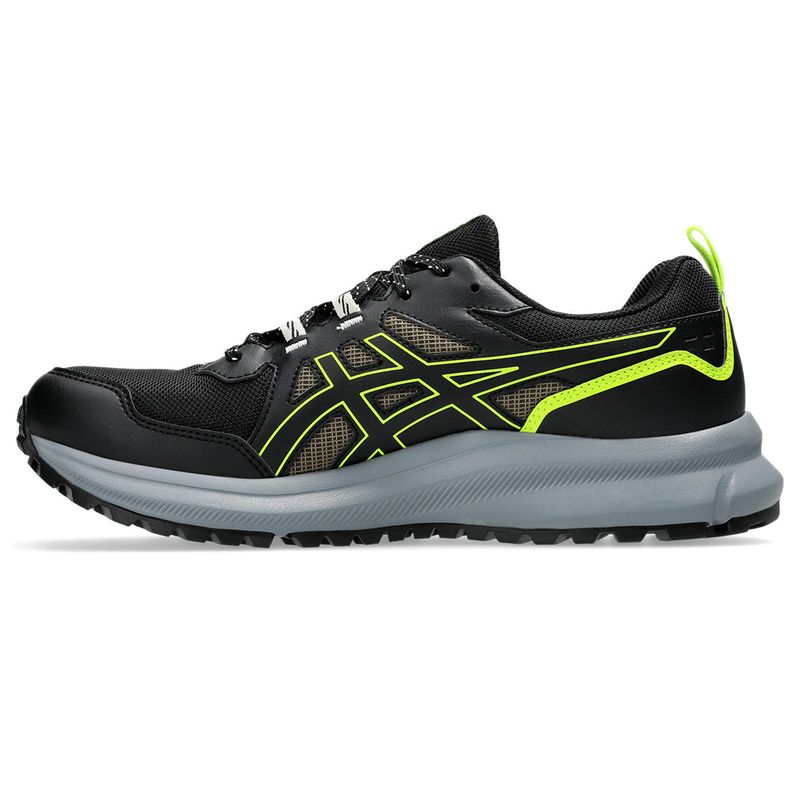 Tenis-asics-para-hombre-Trail-Scout-3-para-outdoor-color-negro.-Lateral-Externa-Izquierda