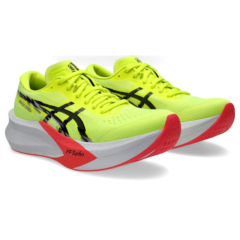 Tenis-asics-para-mujer-Magic-Speed-4-para-correr-color-amarillo.-Par-Alineados