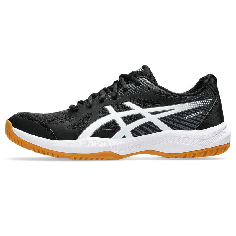 Tenis-asics-para-hombre-Upcourt-6-para-indoor-color-negro.-Lateral-Externa-Derecha