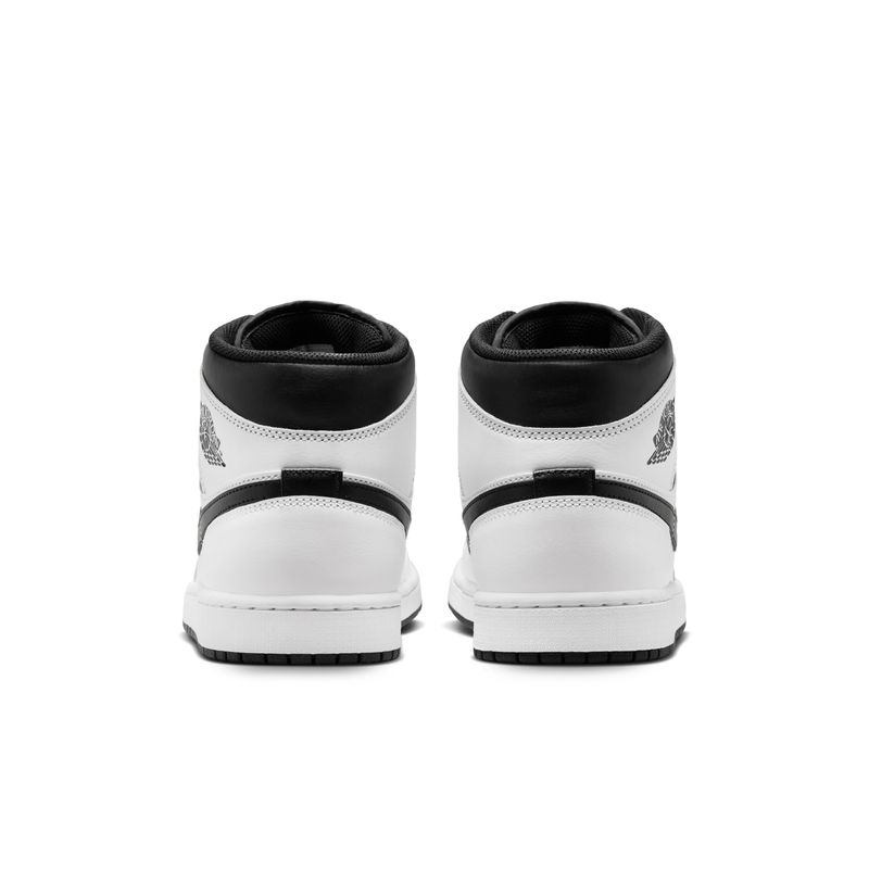 Tenis-nike-para-hombre-Air-Jordan-1-Mid-para-moda-color-blanco.-Talon