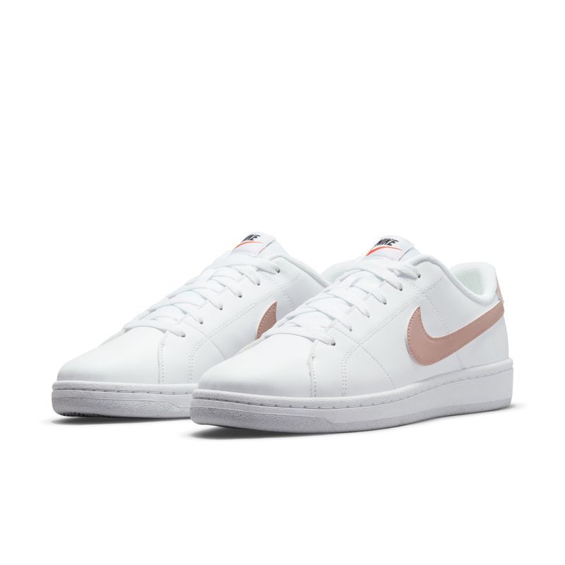 Tenis-nike-para-mujer-Wmns-Nike-Court-Royale-2-Nn-para-moda-color-blanco.-Par-Alineados