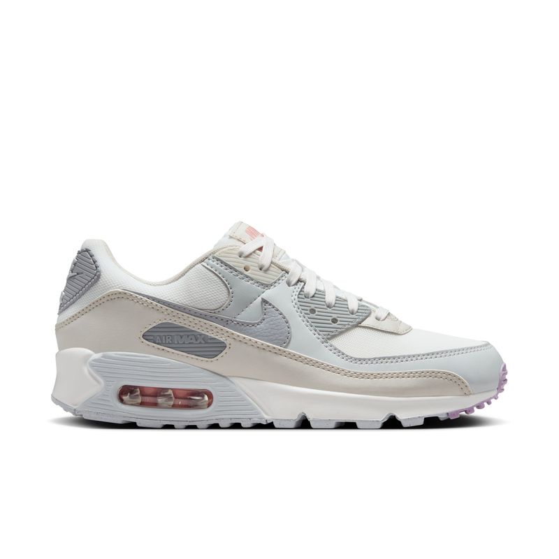 Tenis-nike-para-mujer-Wmns-Air-Max-90-Nn-para-moda-color-blanco.-Lateral-Externa-Derecha