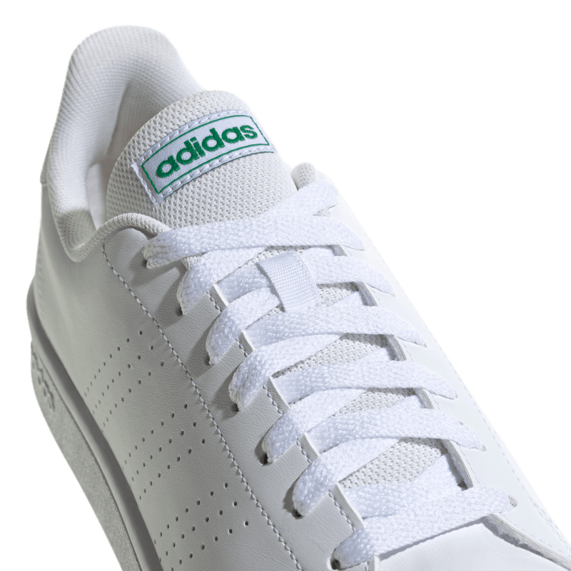 Tenis-adidas-para-hombre-Advantage-Base-para-moda-color-blanco.-Par-Laterales