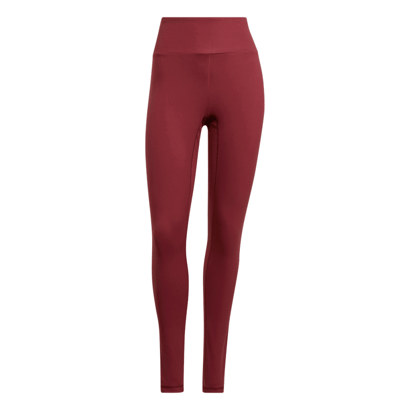 Licra-adidas-para-mujer-Yo-Ess-78-Tig-para-entrenamiento-color-rojo.-Lateral-Sobre-Modelo