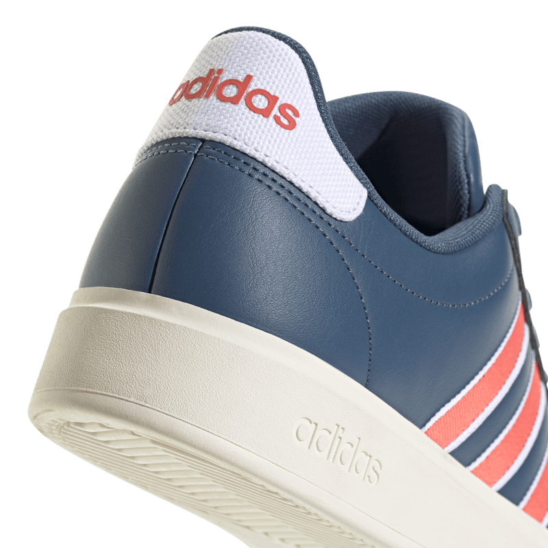 Tenis-adidas-para-hombre-Grand-Court-2.0-para-moda-color-rosado.-Par-Laterales