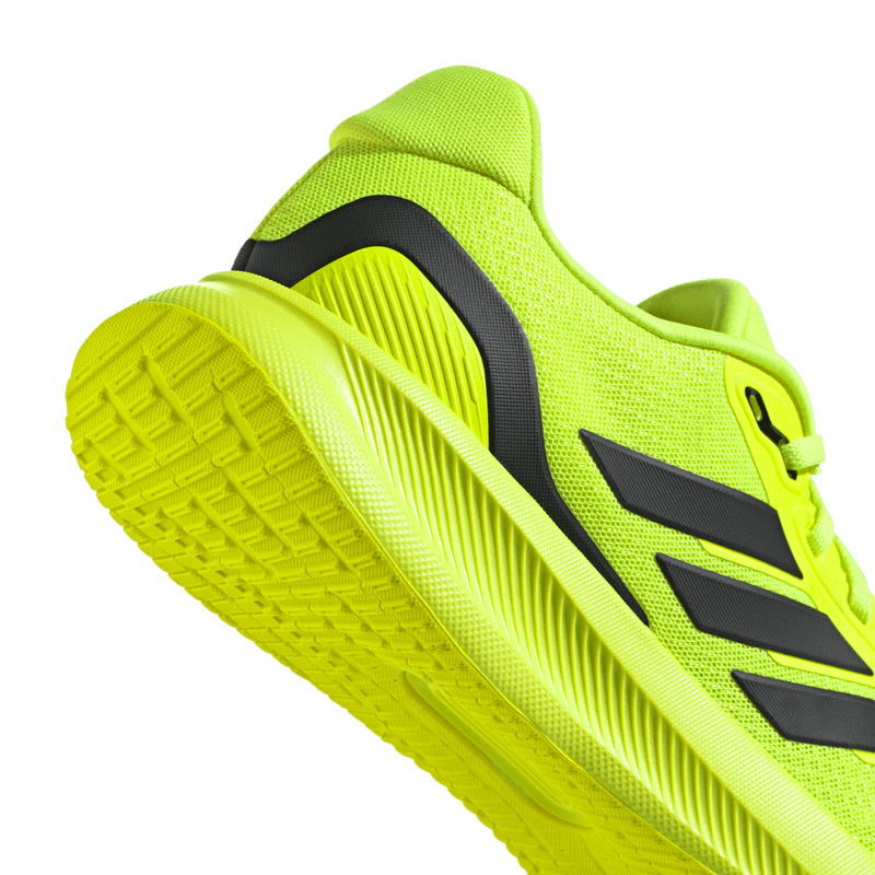 Tenis-adidas-para-hombre-Runfalcon-5-para-correr-color-verde.-Par-Laterales