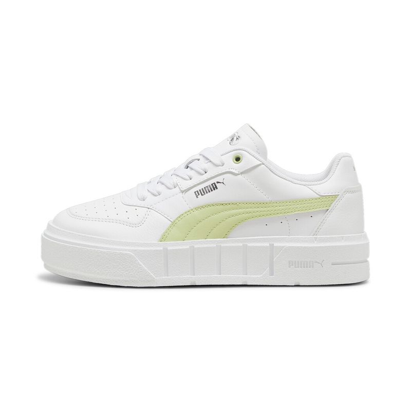 Tenis-puma-para-mujer-Puma-Cali-Court-Lth-Wns-para-moda-color-blanco.-Lateral-Interna-Derecha