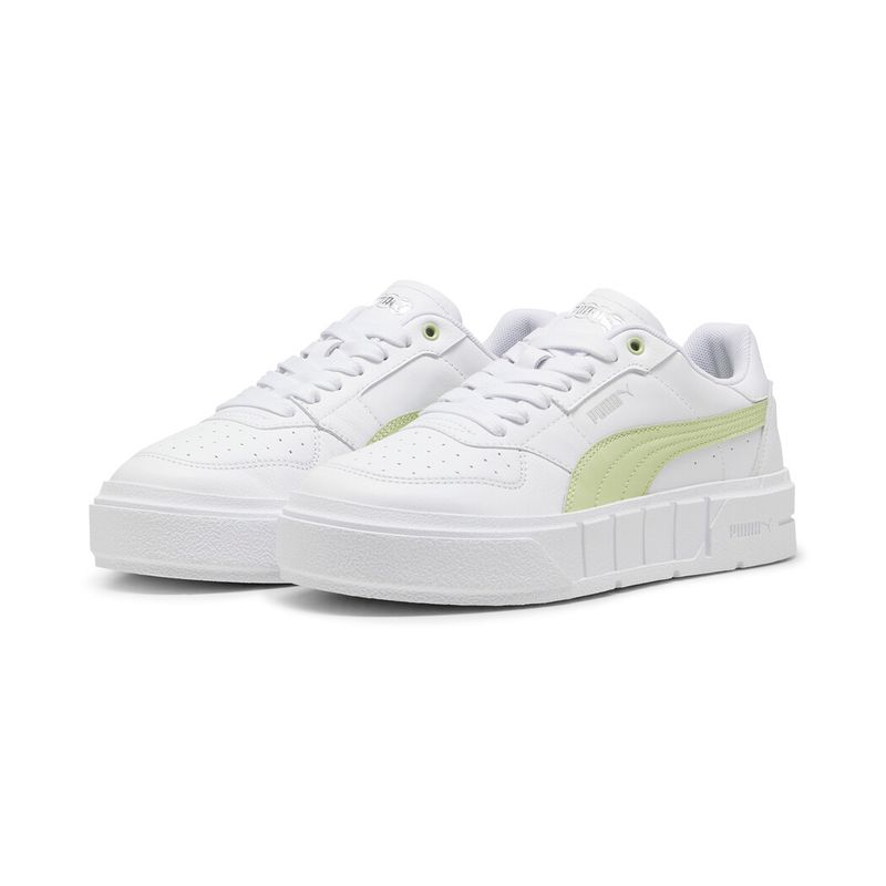 Tenis-puma-para-mujer-Puma-Cali-Court-Lth-Wns-para-moda-color-blanco.-Par-Alineados