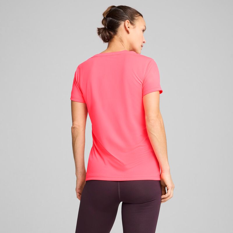 Camiseta-Manga-Corta-puma-para-mujer-Performance-Tee-W-para-entrenamiento-color-rosado.-Detalle-4