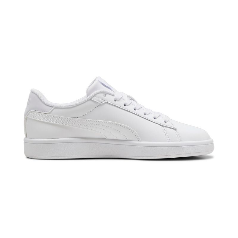 Tenis-puma-para-mujer-Puma-Smash-3.0-L-Wns-para-moda-color-blanco.-Lateral-Externa-Derecha