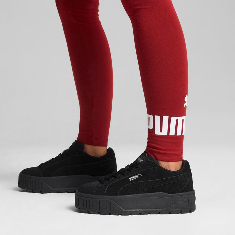 Tenis-puma-para-mujer-Karmen-Ii-Wns-para-moda-color-negro.-Lateral-Sobre-Modelo