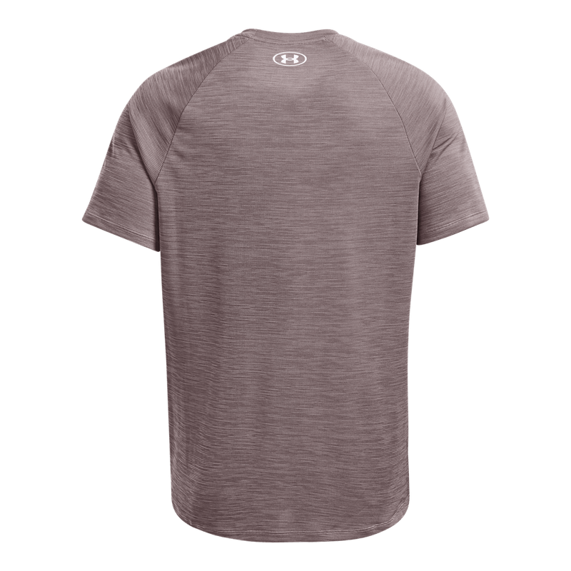 Camiseta-Manga-Corta-under-armour-para-hombre-Ua-Tech-Textured-Ss-para-entrenamiento-color-gris.-Reverso-Sin-Modelo
