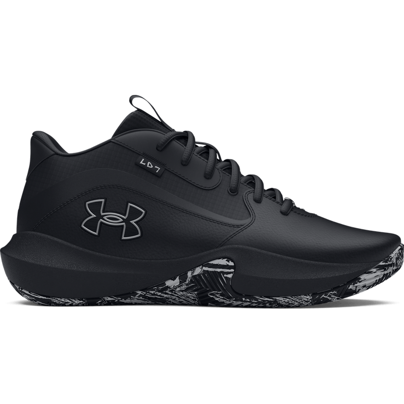 Tenis-under-armour-para-hombre-Ua-Lockdown-7-para-baloncesto-color-negro.-Lateral-Externa-Derecha