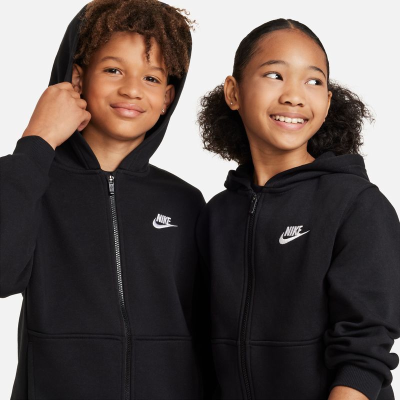 Hoodie-nike-para-niño-K-Nsw-Club-Flc-Hd-Fz-Ls-Lbr-para-moda-color-blanco.-Vista-Zoom-Frontal-