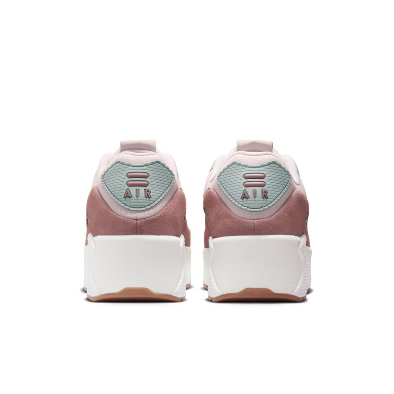 Tenis-nike-para-mujer-Nike-Air-Max-90-Lv8-para-moda-color-gris.-Talon