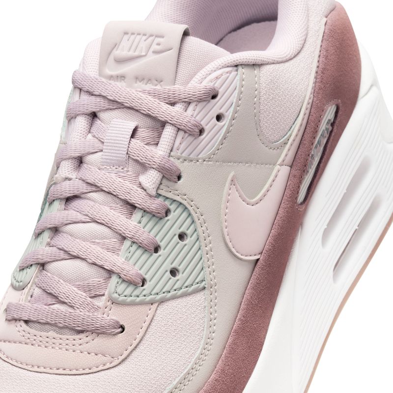 Tenis-nike-para-mujer-Nike-Air-Max-90-Lv8-para-moda-color-gris.-Detalle-1