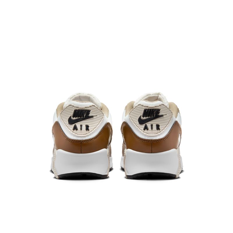 Tenis-nike-para-hombre-Air-Max-90-para-moda-color-beige.-Talon