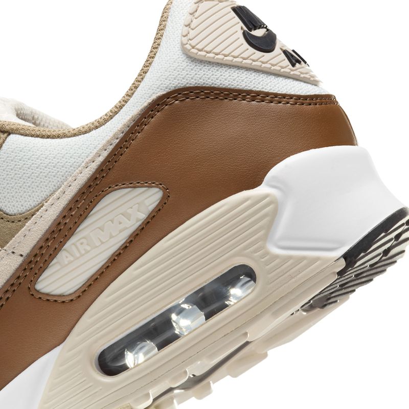 Tenis-nike-para-hombre-Air-Max-90-para-moda-color-beige.-Reflectores