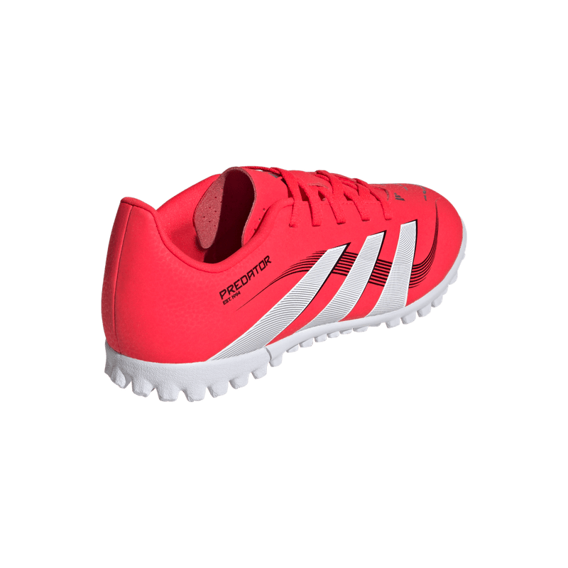 Guayos-adidas-unisex-Predator-Club-Tf-J-para-futbol-color-rojo.-Par-Alineados