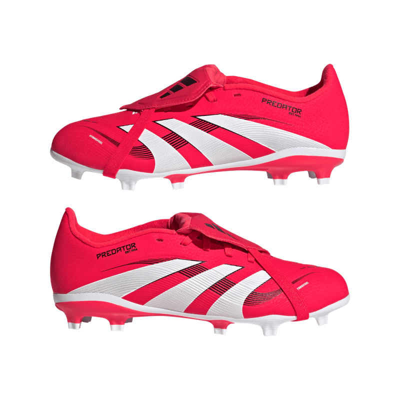 Guayos-adidas-unisex-Predator-League-Ft-para-futbol-color-rojo.-Par-Laterales