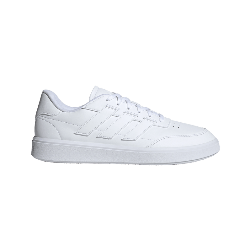 Tenis-adidas-para-hombre-Courtblock-para-moda-color-blanco.-Lateral-Externa-Derecha