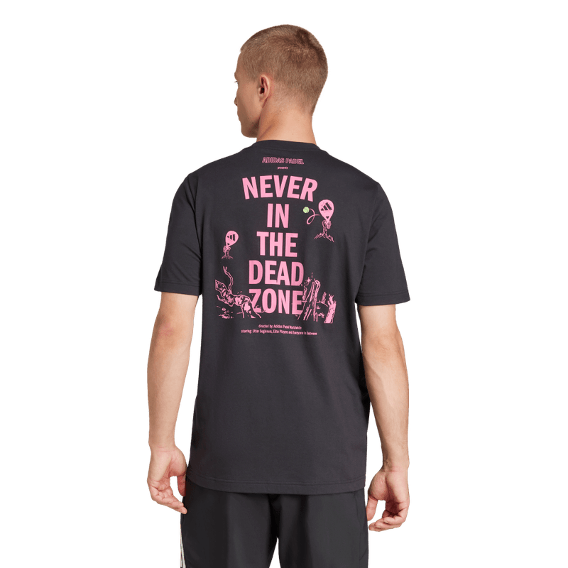 Camiseta-Manga-Corta-adidas-para-hombre-Padel-Zone-G-T-para-tenis-color-negro.-Reverso-Sin-Modelo