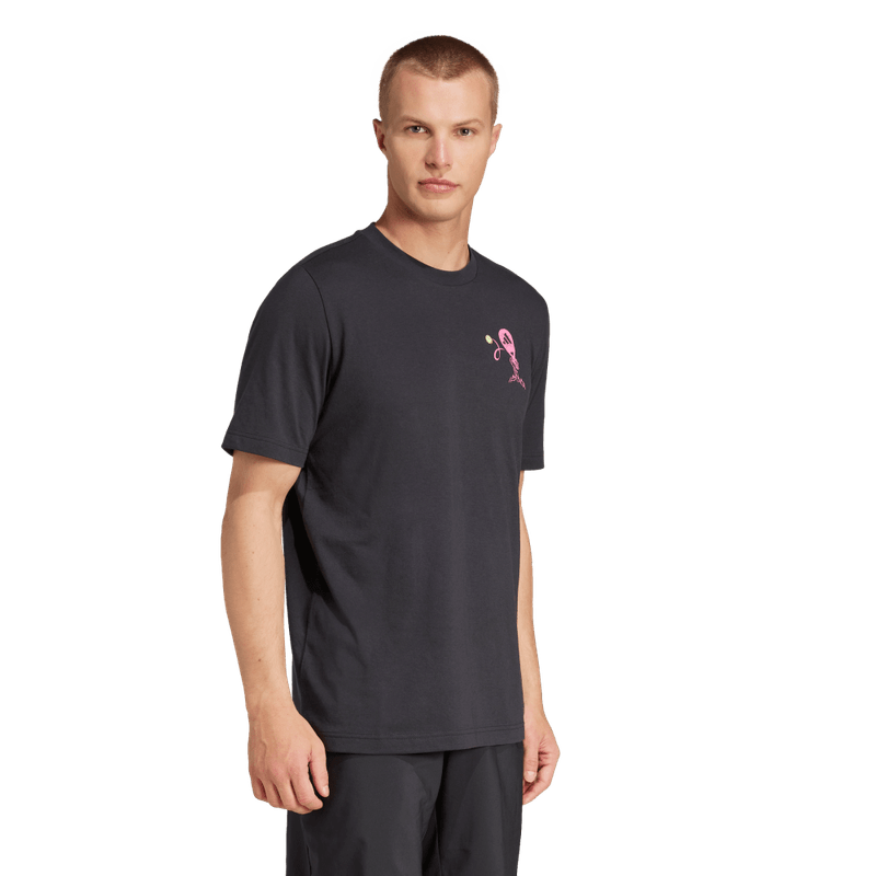 Camiseta-Manga-Corta-adidas-para-hombre-Padel-Zone-G-T-para-tenis-color-negro.-Detalle-Posterior